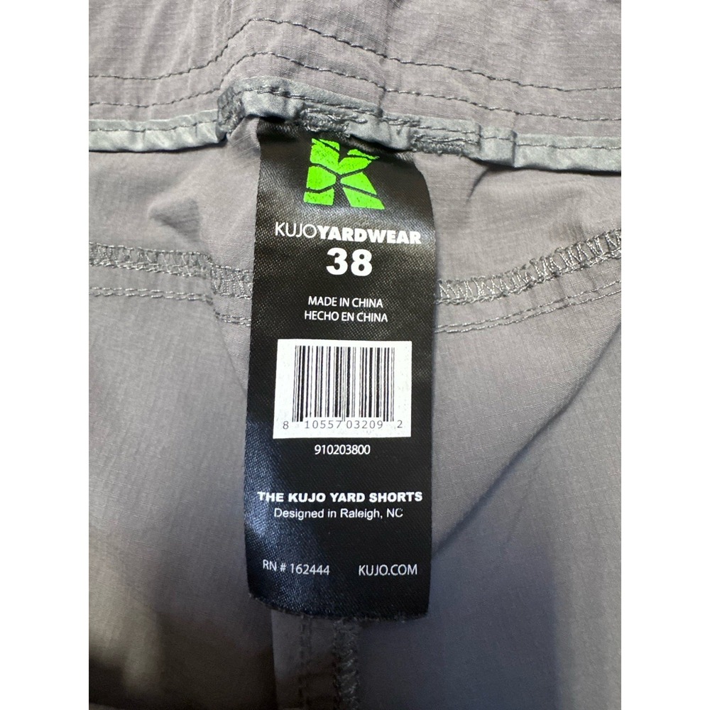 Kujo Yardwear 100% Ripstop Active Mens Relaxed Fit Lightweight Yard Shorts Sz 38 - Picture 9 of 11